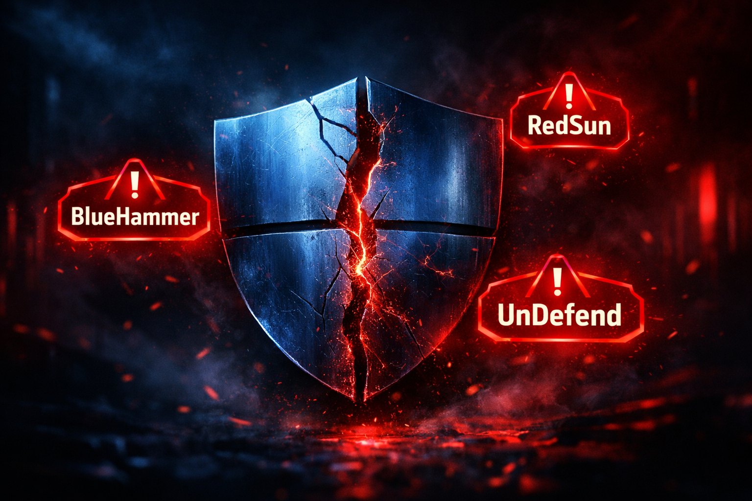 Three Microsoft Defender Zero-Days Actively Exploited; Two Still Unpatched